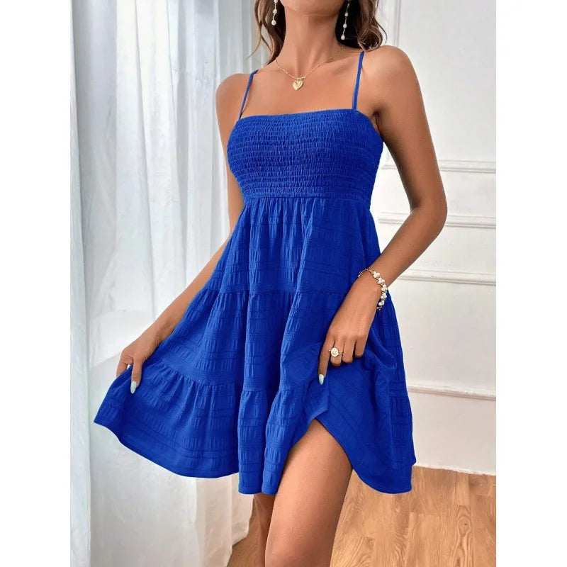 Ruba Tiered A-Line Mini Dress
فستان رُبى الميني المتدرّج