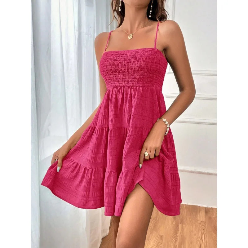 Ruba Tiered A-Line Mini Dress
فستان رُبى الميني المتدرّج